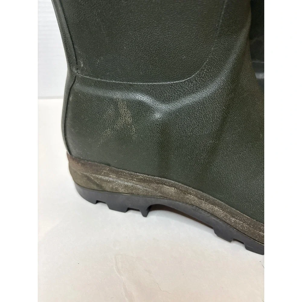 Hunter Classic Rain Boots Mens 8 Green Rubber Made In Scotland Wellington Tall